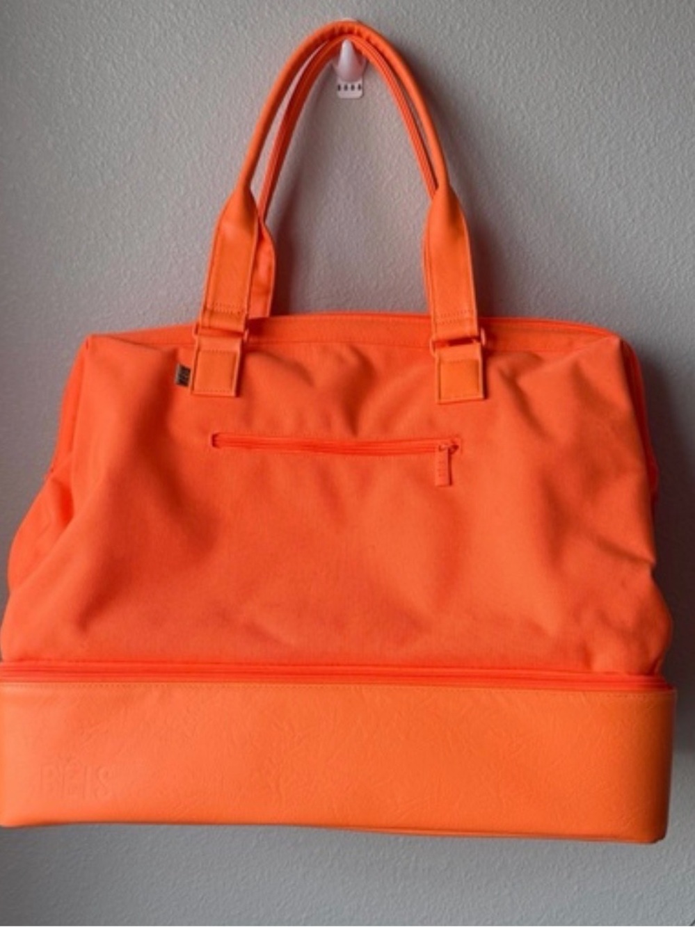 BEIS Bright Orange Travel Tote